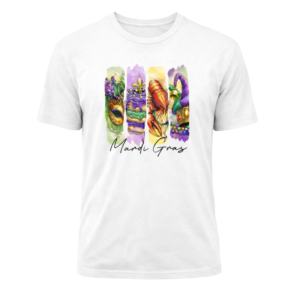Mardi Gras Culture Brush Stroke Tee - Image 2