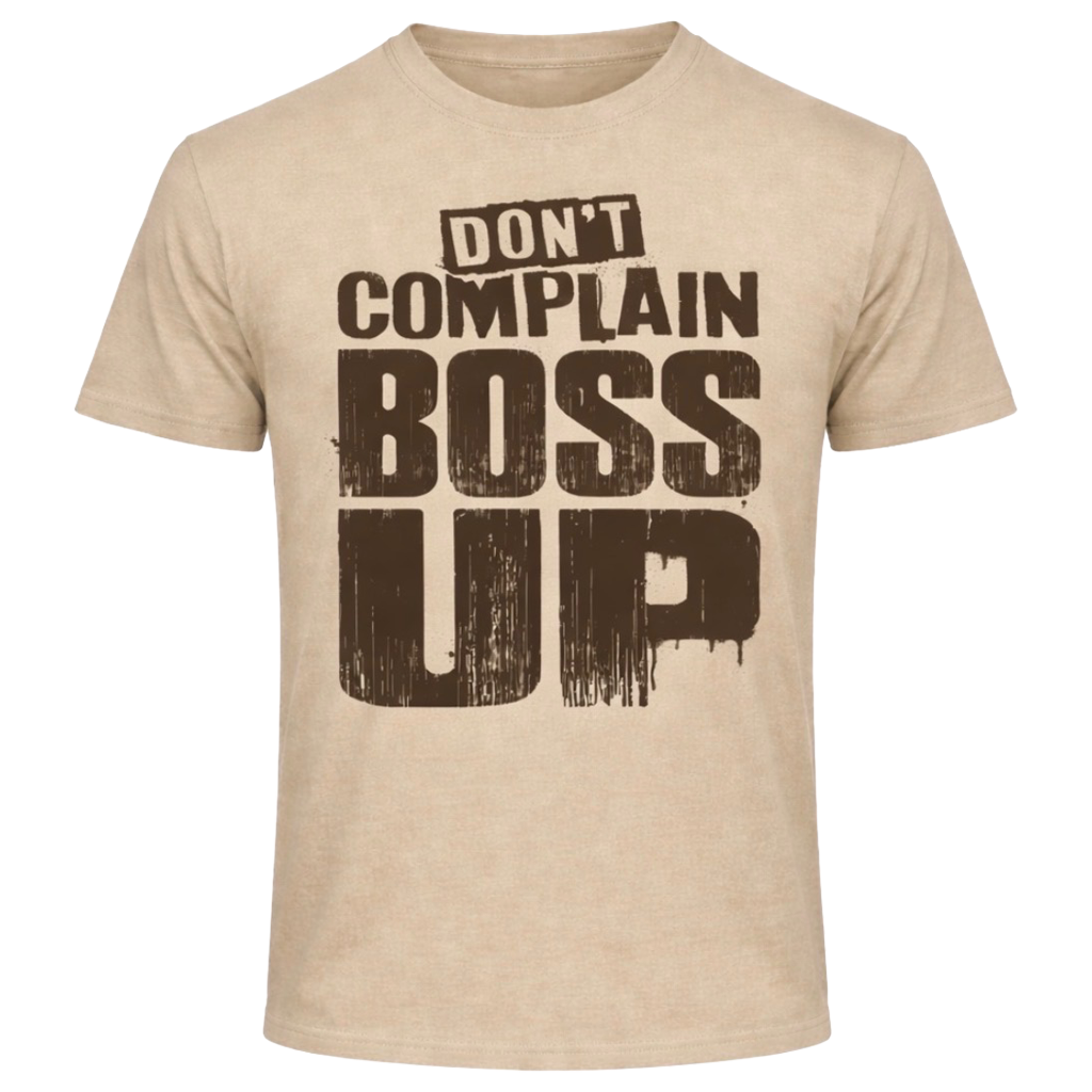 Boss Up Tee ss Beige+Brown